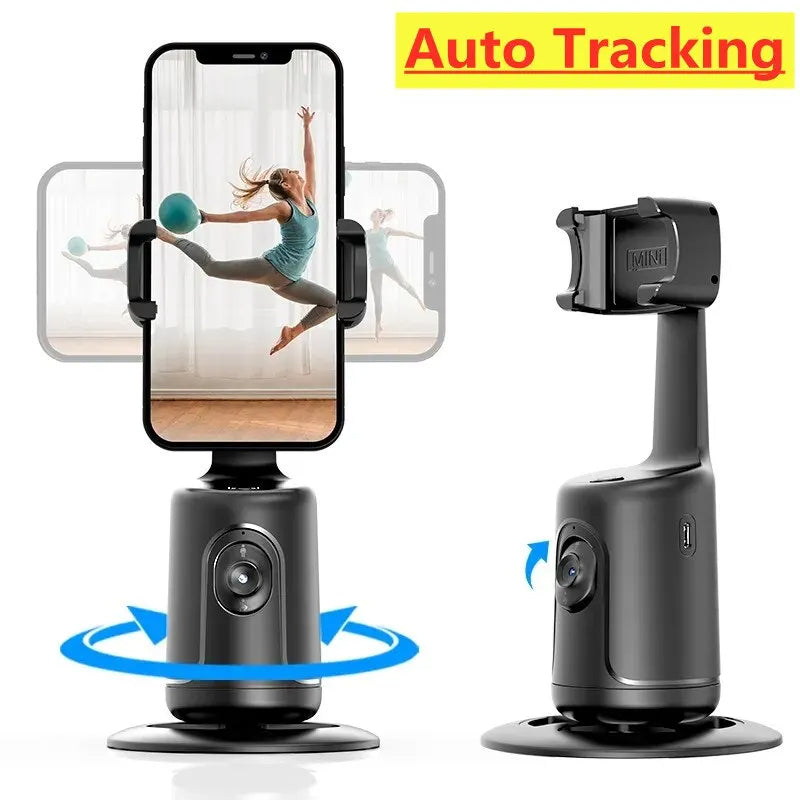 360° Auto Face Tracking Phone Holder (AI Smart Tripod)