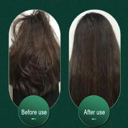 2-in-1 Hair Straightener & Curling Brush (Negative Ion)