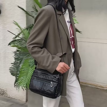 Fashion All-match Solid Color Messenger Bag High Capacity Womens Shoulder Bags 2021 New High Quality Pu Leather Women Handbag