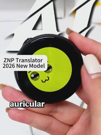 ZNP Z01 Portable Magnetic AI Voice Translator Ultra-thin Instant Professional Smart Voice Translation Display Touch Control for 150+ Languages 30Hrs Playback Children's Companion Robot Authentic Product for Office Use Gifting